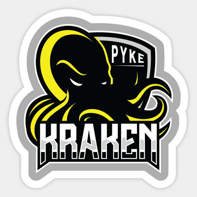 Pyke Kraken Sticker by Punksthetic